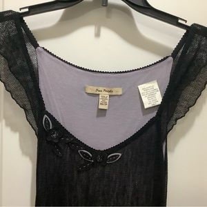 Free People Sheer Fine Knit Midi Dress